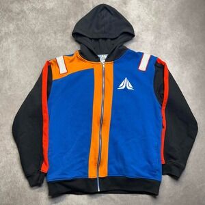 Disney Star Wars Star Tours Walt Disney World Zip Hoodie Blue Orange Mens MED